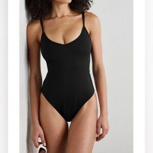 Good American Sculpt Corset One Piece Swimsuit Black Size 7 or 4XL Plus‎